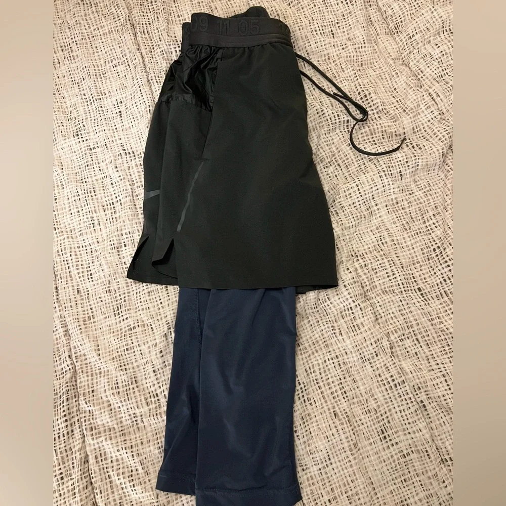 Nike Tech Pack Men’s 2-in-1 Shorts + 3/4 Leggings Size S Men’s (Charcoal + Blue) - Picture 6 of 6